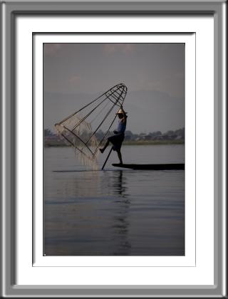 Burma, Myanmar, lake fishing