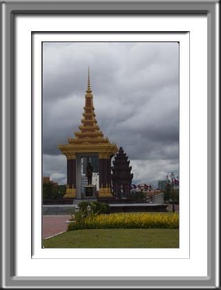 Norodom Sihanouk, king, memorial, monument, Cambodia, Phnom Penh