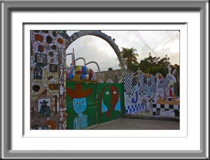 gate, Cuba, Jose Fuster, mosaic, green,Jaimanitas