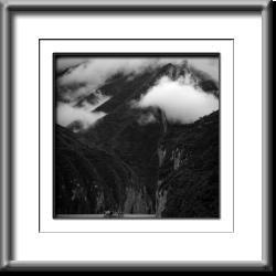 China,river,3 gorges, clouds