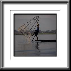 Burma, Myanmar, lake fishing